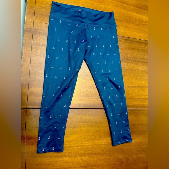 Cutest navy pants with anchors. Good for exercise or golf. Small. Never worn. - Picture 1 of 3